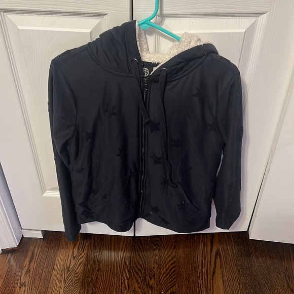 Boboau Navy Blue Zip Up Jacket with Stars - Picture 2 of 4